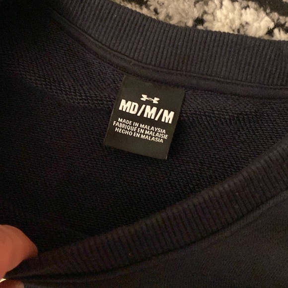 Men’s Under Armour Project Rock Terry Short Sleeve Sweatshirt Medium - Picture 4 of 5